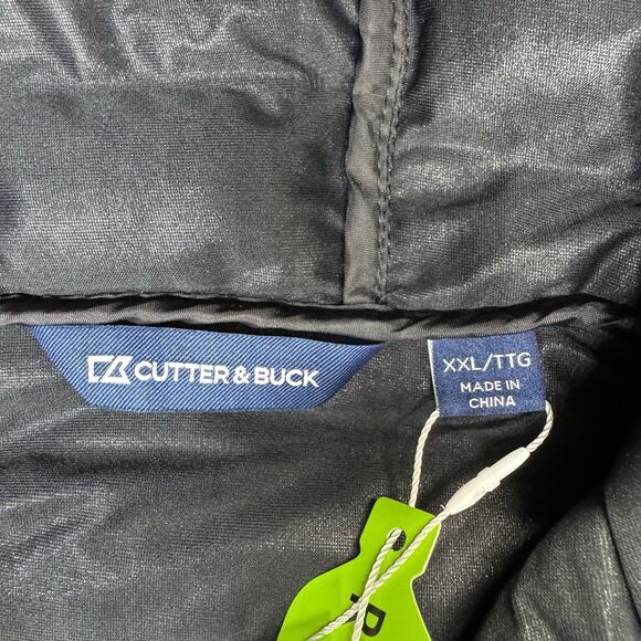 NEW Kansas City Chiefs Cutter Buck Mission Ridge Repreve Puffer Jacket 2XL Black - Picture 11 of 16